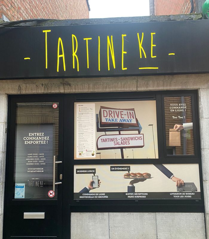 Tartineke Lettrage vitrine